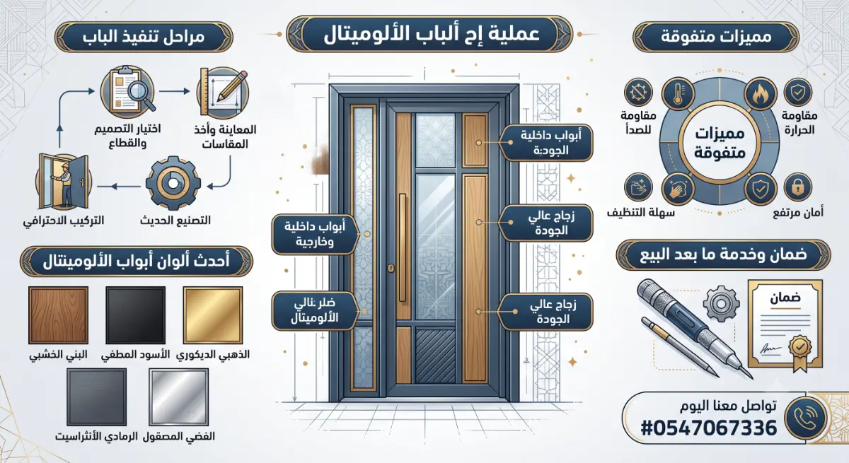 أفضل أبواب ألوميتال في جدة | الجودة والأمان والتصميم العصري لمنزلك